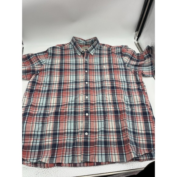 L.L. Bean Other - LL Bean Shirt Mens XL Traditional Fit Plaid Stretch Button Up Cotton